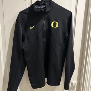 Nike Men's Oregon Black Performance Jacket with Yellow Details